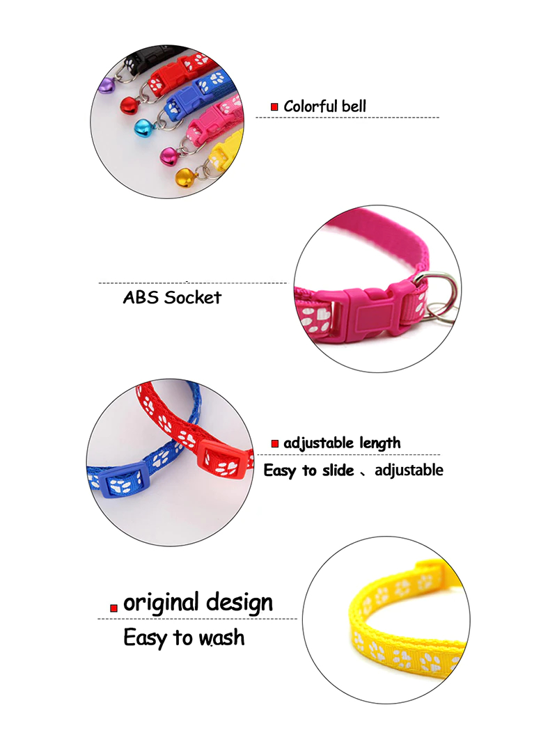 Adjustable Pet Collar for Dogs and Cats