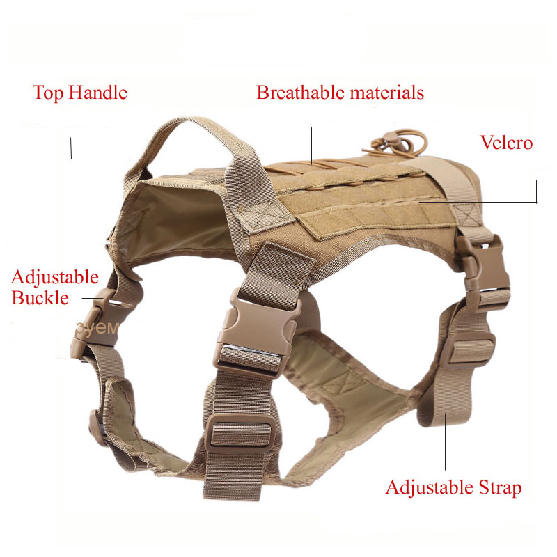 Tactical Dog Harness Set For Dogs