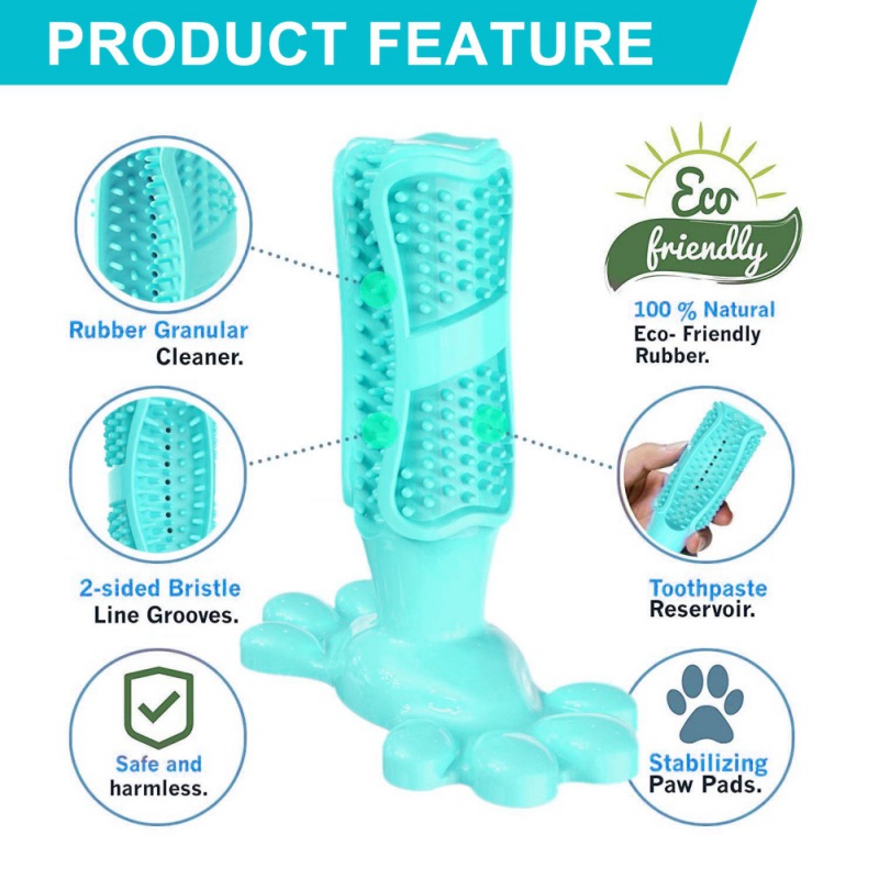 Pet Dog Toothbrush Chew Toy and Toothpaste