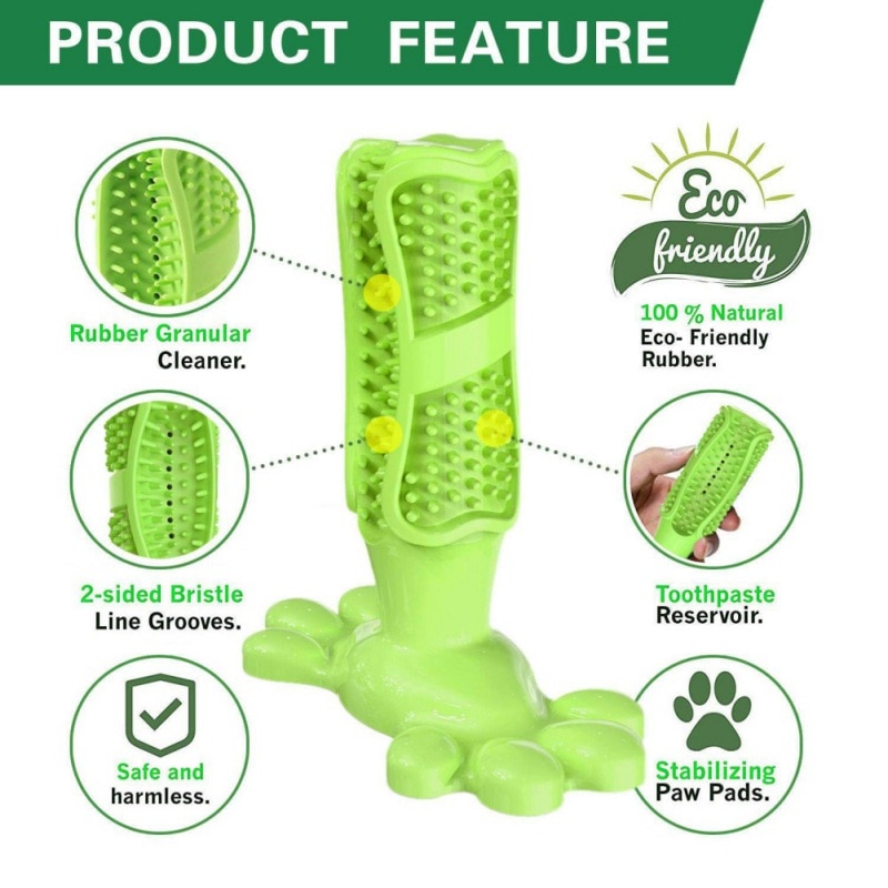 Pet Dog Toothbrush Chew Toy and Toothpaste