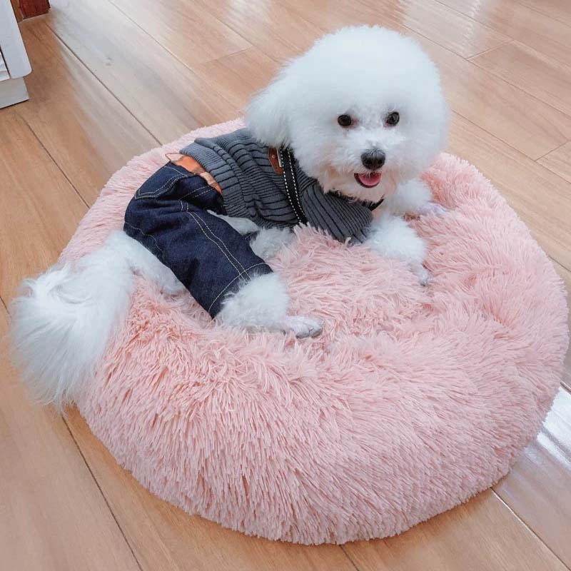 Long Plush Super Soft Dog Bed