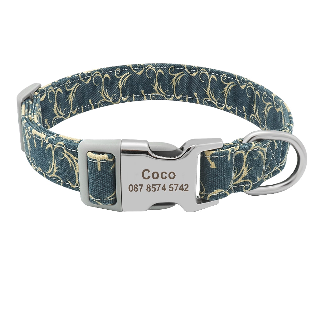 Customised Printed Nylon Dog Collar