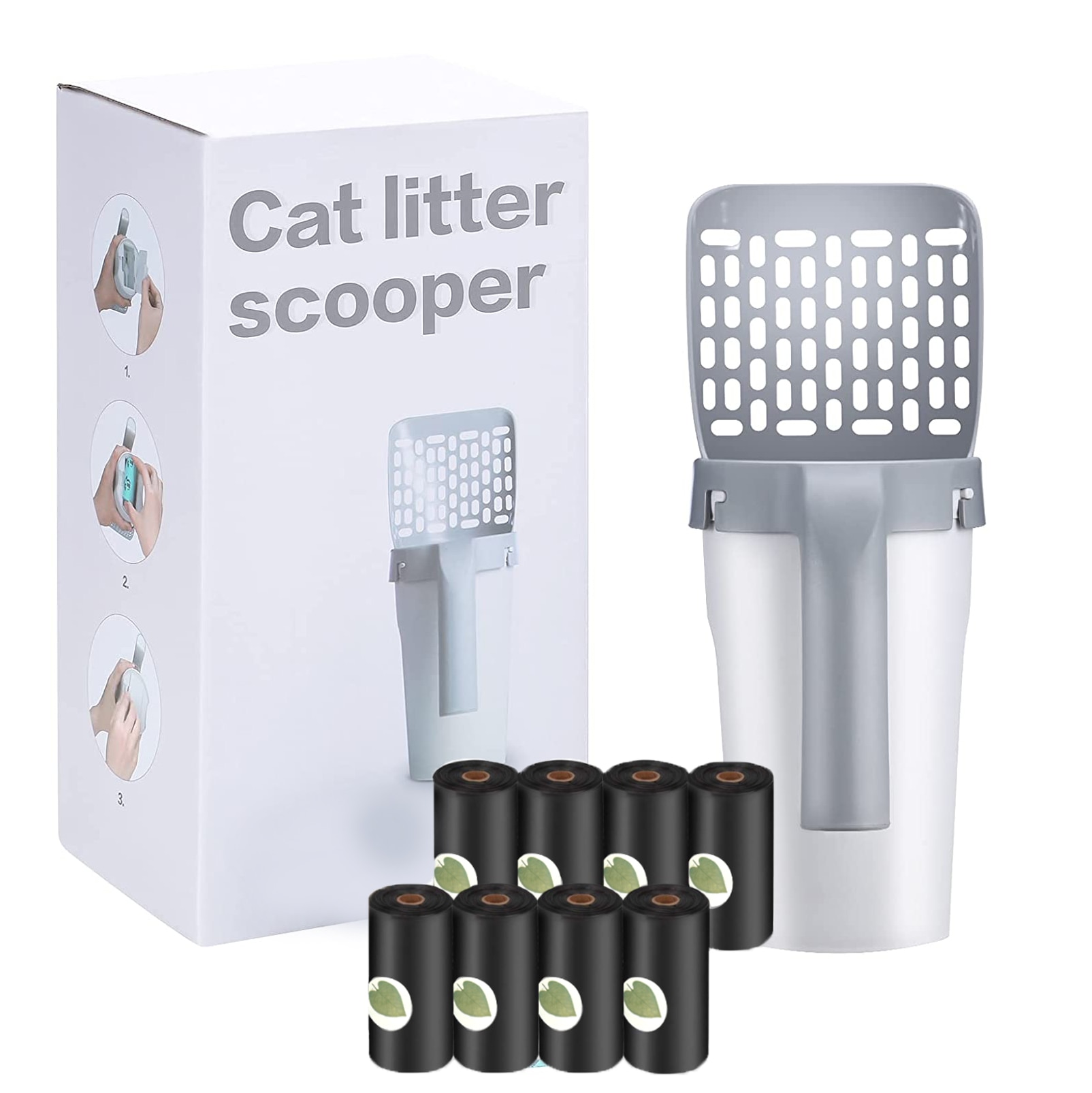 Cat Litter Scoop with bag holder