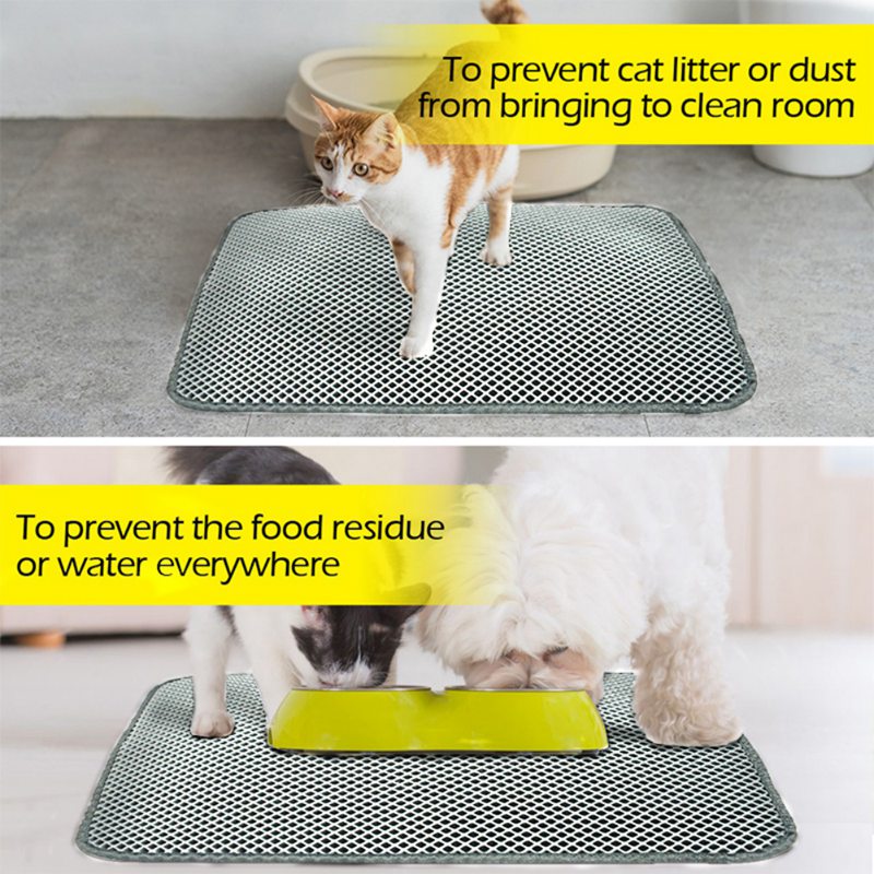 Pet Cat Litter Double Layer,  Waterproof Bottom Non-slip Mat