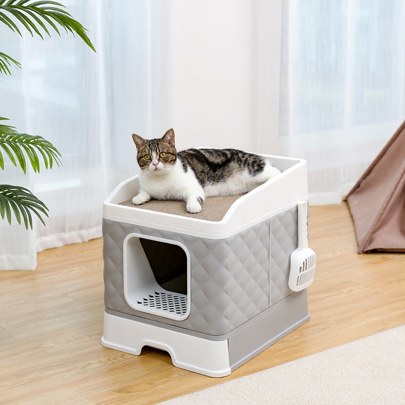 Litter Boxes for Large Cats Foldable Litter Box