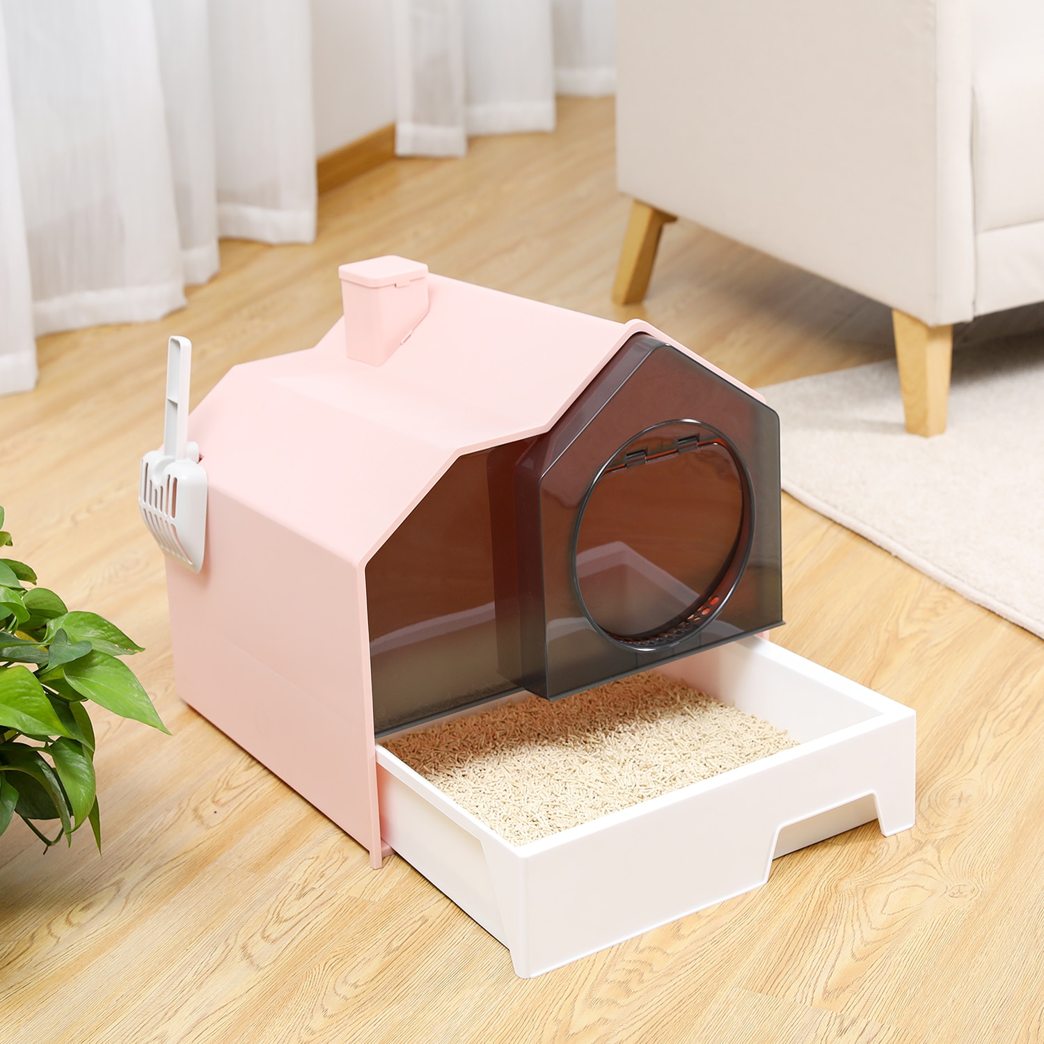 Litter Boxes for Large Cats Foldable Litter Box