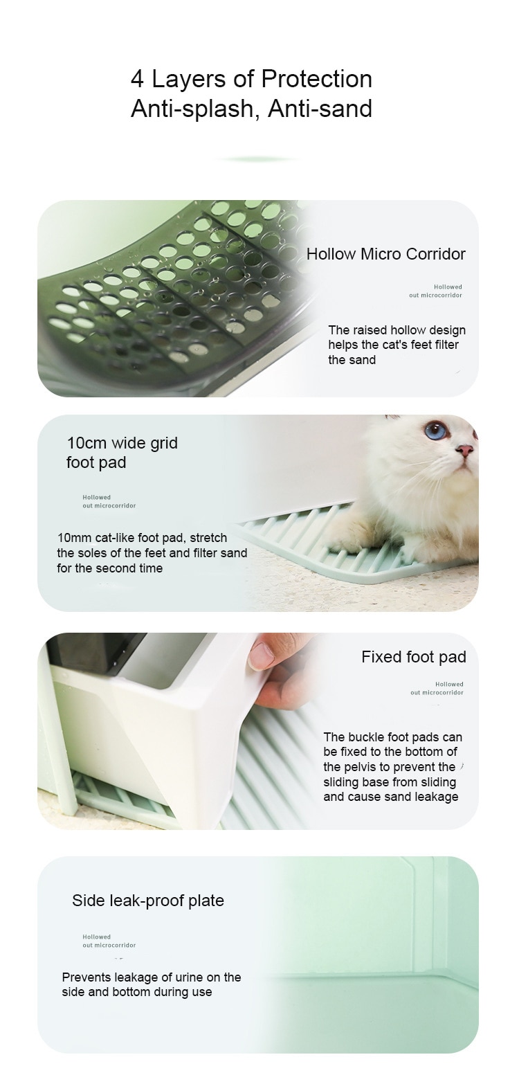 Litter Boxes for Large Cats Foldable Litter Box