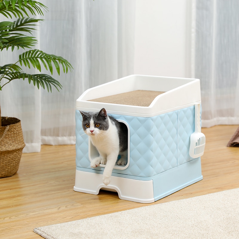 Litter Boxes for Large Cats Foldable Litter Box