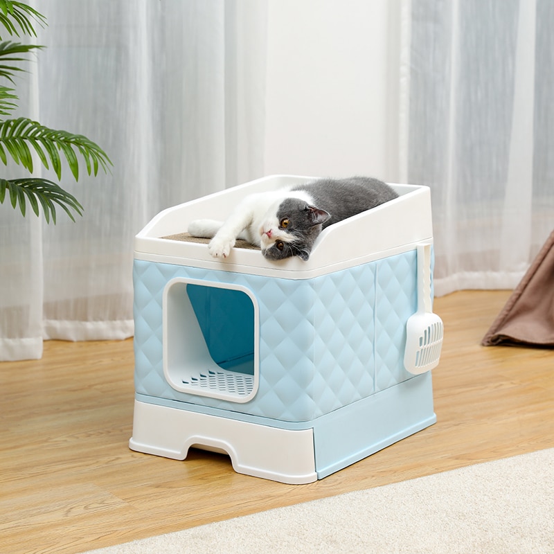 Litter Boxes for Large Cats Foldable Litter Box