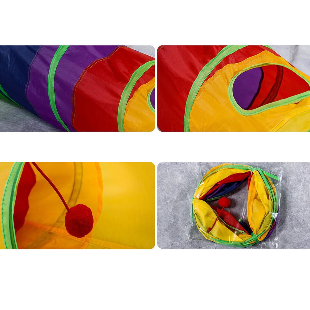 Channel Folding Rainbow Puzzle Tunnel