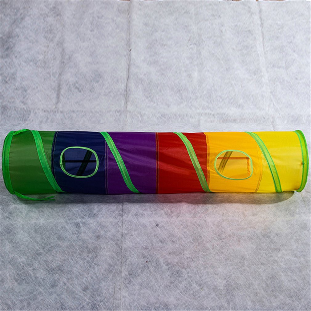 Channel Folding Rainbow Puzzle Tunnel