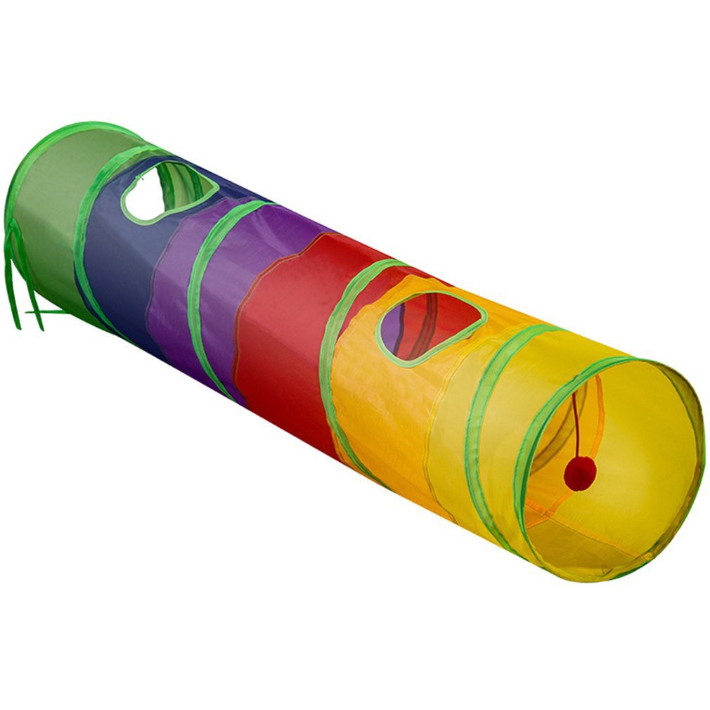 Channel Folding Rainbow Puzzle Tunnel