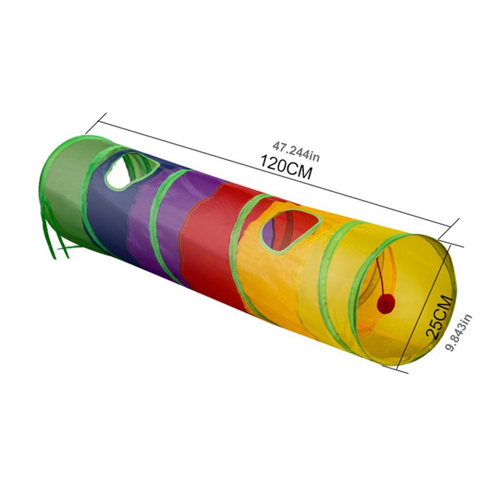 Channel Folding Rainbow Puzzle Tunnel