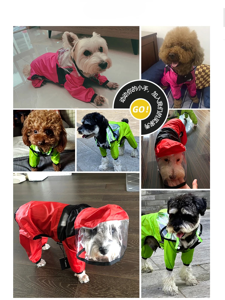 Dog Raincoat or Waterproof Dog Jacket