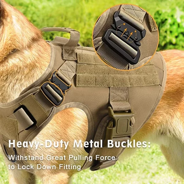 K9 Tactical Military Vest, Training Dog Harness and Leash Set - Image 3