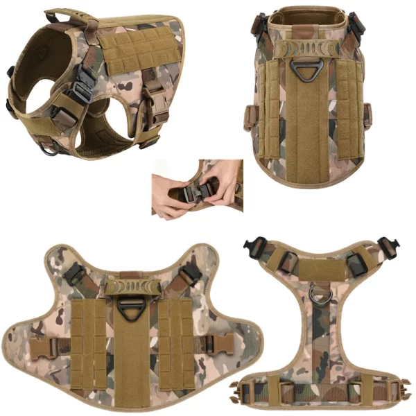 K9 Tactical Military Vest, Training Dog Harness and Leash Set - Image 5