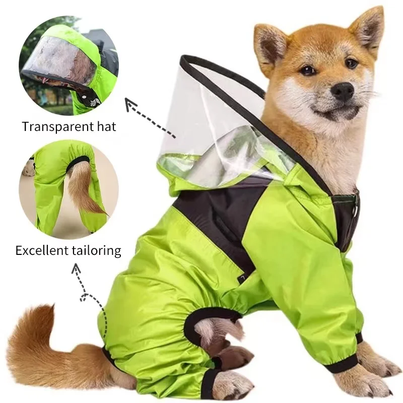 Dog Raincoat or Waterproof Dog Jacket