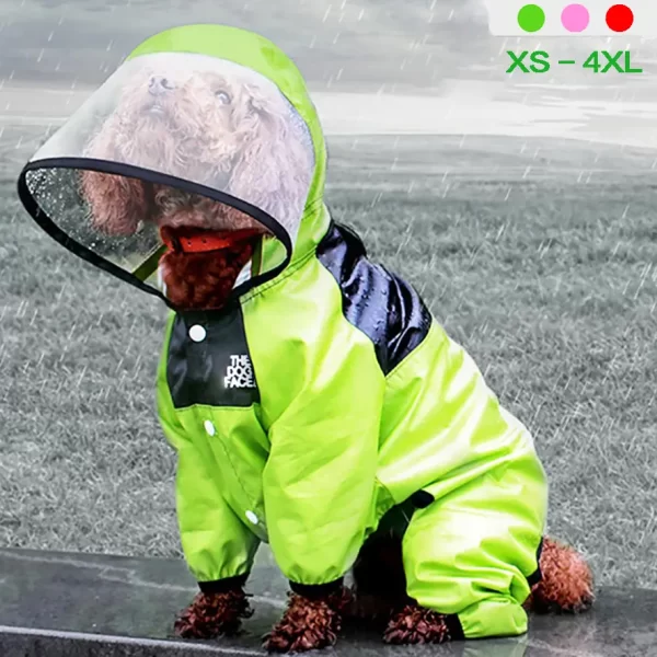 Dog Raincoat or Waterproof Dog Jacket