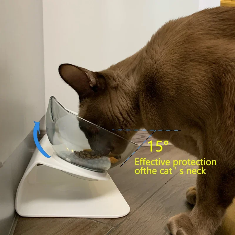 Non-Slip Double Cat or Dog Bowl With Stand