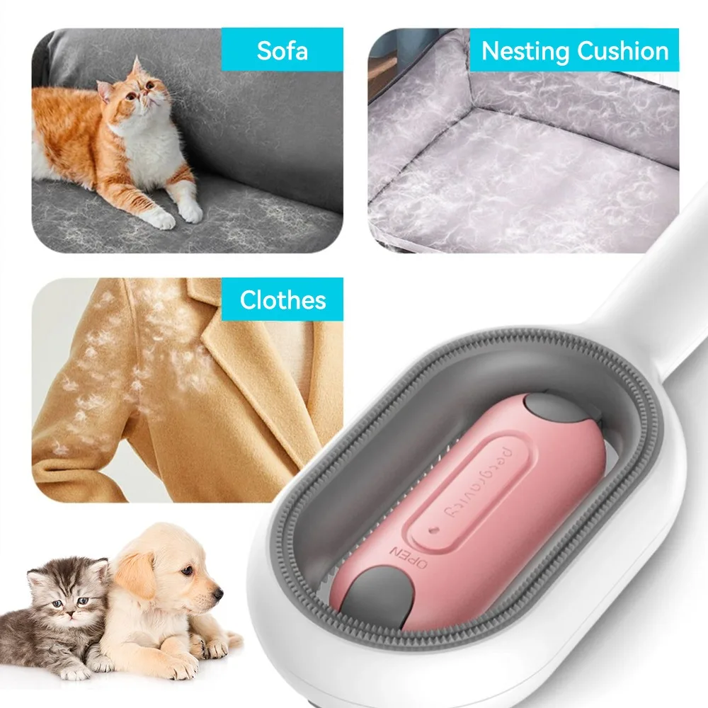 Multifunctional Silicone Dog Cat Grooming Hair Brush Comb