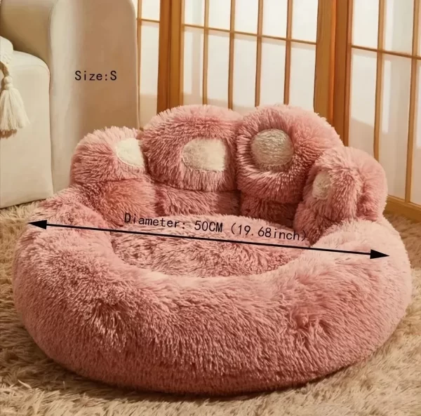 Soft Plush Cat & Dog Bed | Warm Pet Sleeping Sofa for Winter - Image 5