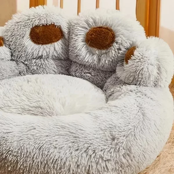 Soft Plush Cat & Dog Bed | Warm Pet Sleeping Sofa for Winter - Image 3