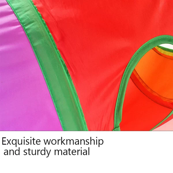 Foldable Cat Play Tunnel | Rainbow Collapsible Pet Tube - Image 5