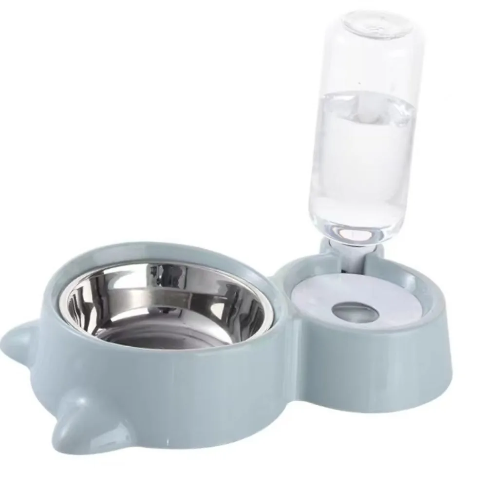 2-in-1 Cat Bowl & Automatic Water Dispenser | Pet Food & Water Feeder