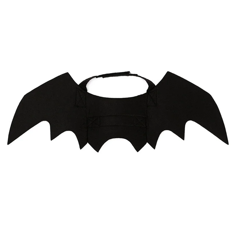 Halloween Bat Wings Pet Costume | Black Felt Harness for Cats & Dogs