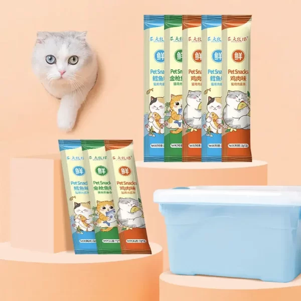 Cat Wet Food Training Treats | Chicken, Tuna & Cod Cat Treats - Image 3