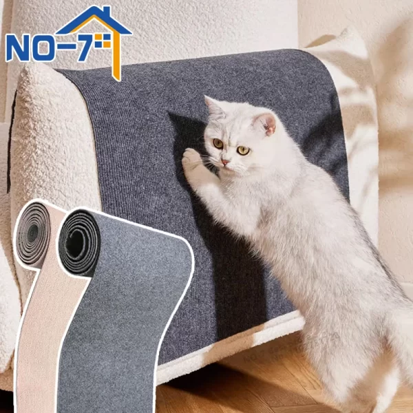 Self-Adhesive Cat Scratching Mat – Sofa Protector & Claw Sharpener for Cats