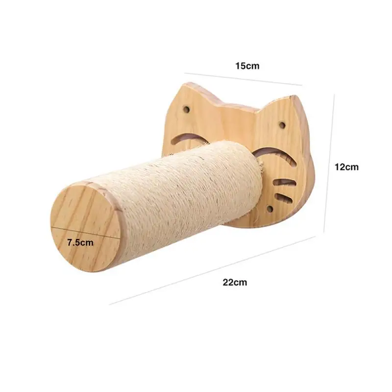 Wall-Mounted Cat Tree & Shelves – Wooden Cat Climbing System with Scratching Posts & Hammock