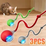 Interactive Rolling Ball Cat Toy – Rechargeable Smart Motion Ball with Tail for Indoor Cats