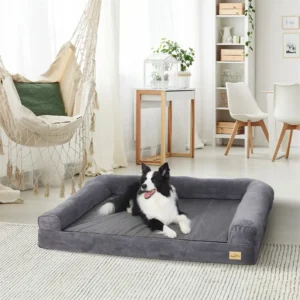 Orthopedic Dog Bed – Extra Large Memory Foam Sofa Bed with Removable Washable Cover